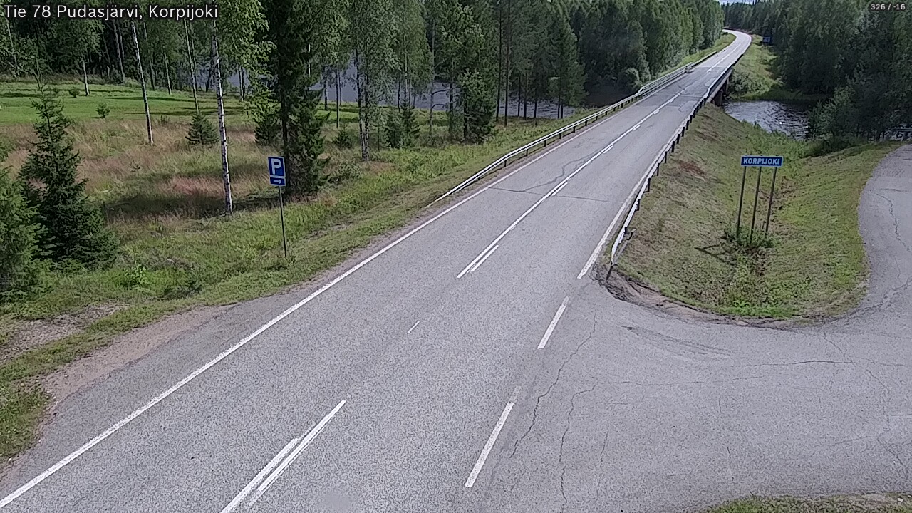 Kelikamerat Kuva Tie 78 Pudasjärvi, Korpijo, Pudasjärvi, Pohjois-Pohjanmaa