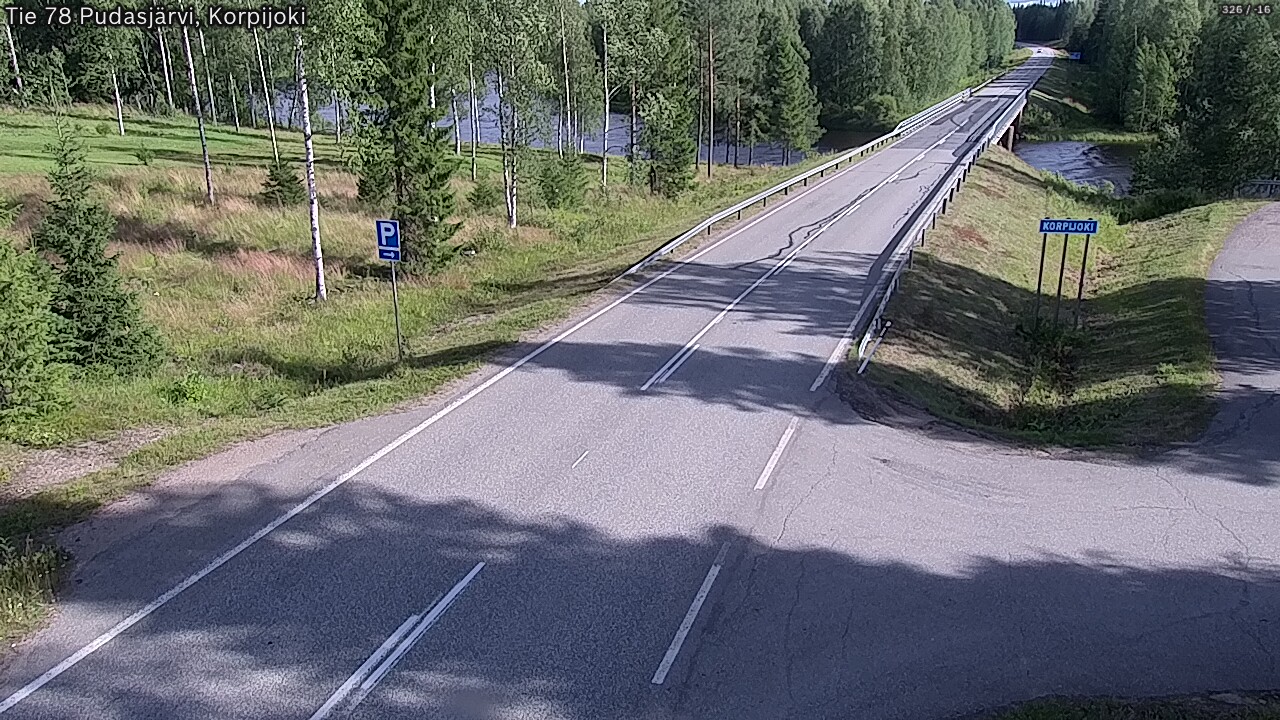 Kelikamerat Kuva Tie 78 Pudasjärvi, Korpijo, Pudasjärvi, Pohjois-Pohjanmaa