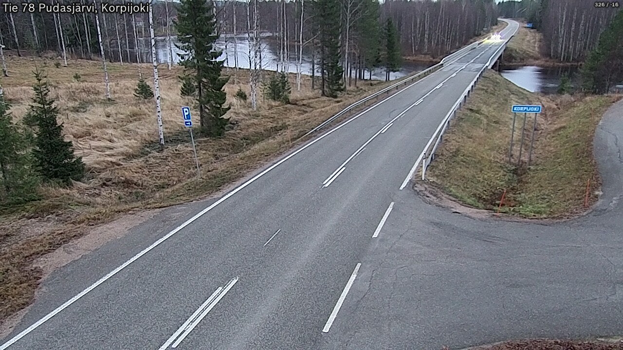Kelikamerat Kuva Tie 78 Pudasjärvi, Korpijo, Pudasjärvi, Pohjois-Pohjanmaa