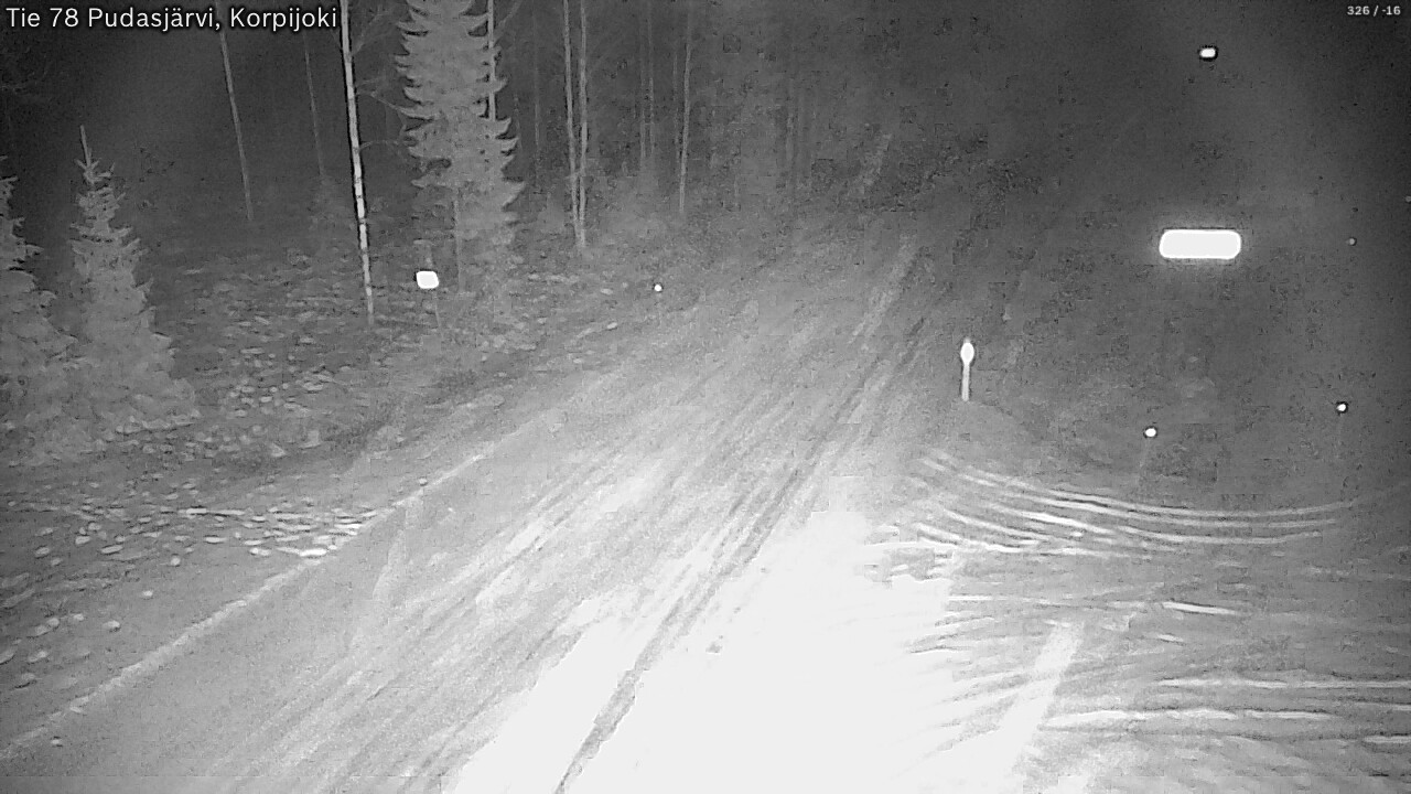 Kelikamerat Kuva Tie 78 Pudasjärvi, Korpijo, Pudasjärvi, Pohjois-Pohjanmaa