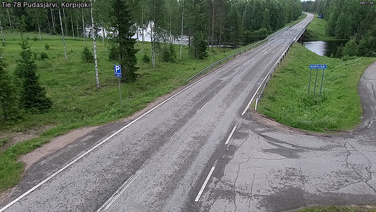 Kelikamerat Kuva Tie 78 Pudasjärvi, Korpijo, Pudasjärvi, Pohjois-Pohjanmaa