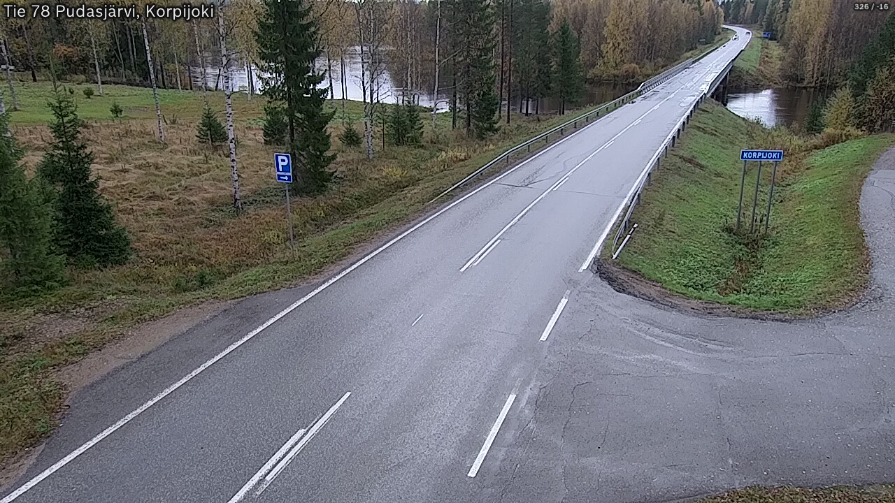 Weather Camera Image Road 78 Pudasjärvi, Korpijoki, Pudasjärvi, Pohjois-Pohjanmaa