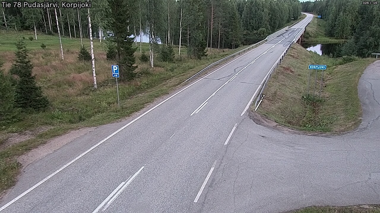 Kelikamerat Kuva Tie 78 Pudasjärvi, Korpijo, Pudasjärvi, Pohjois-Pohjanmaa