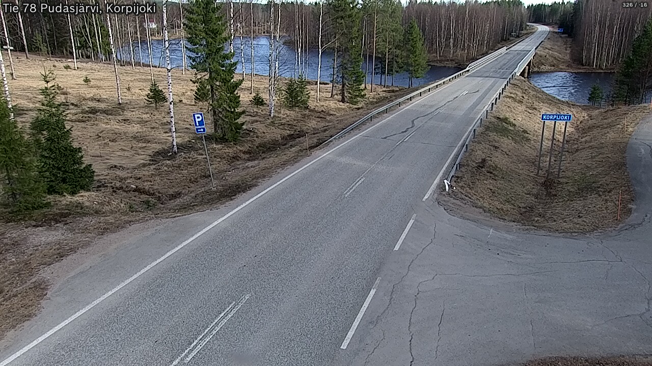 Kelikamerat Kuva Tie 78 Pudasjärvi, Korpijo, Pudasjärvi, Pohjois-Pohjanmaa