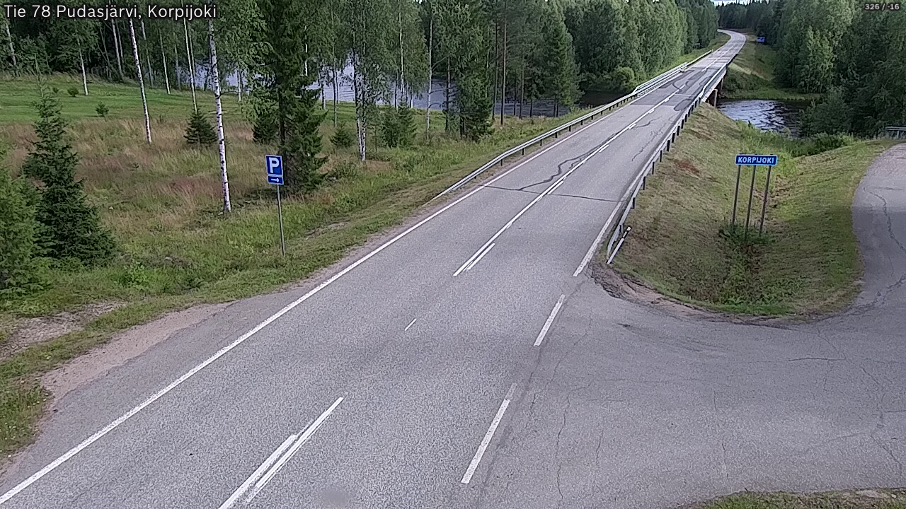 Kelikamerat Kuva Tie 78 Pudasjärvi, Korpijo, Pudasjärvi, Pohjois-Pohjanmaa