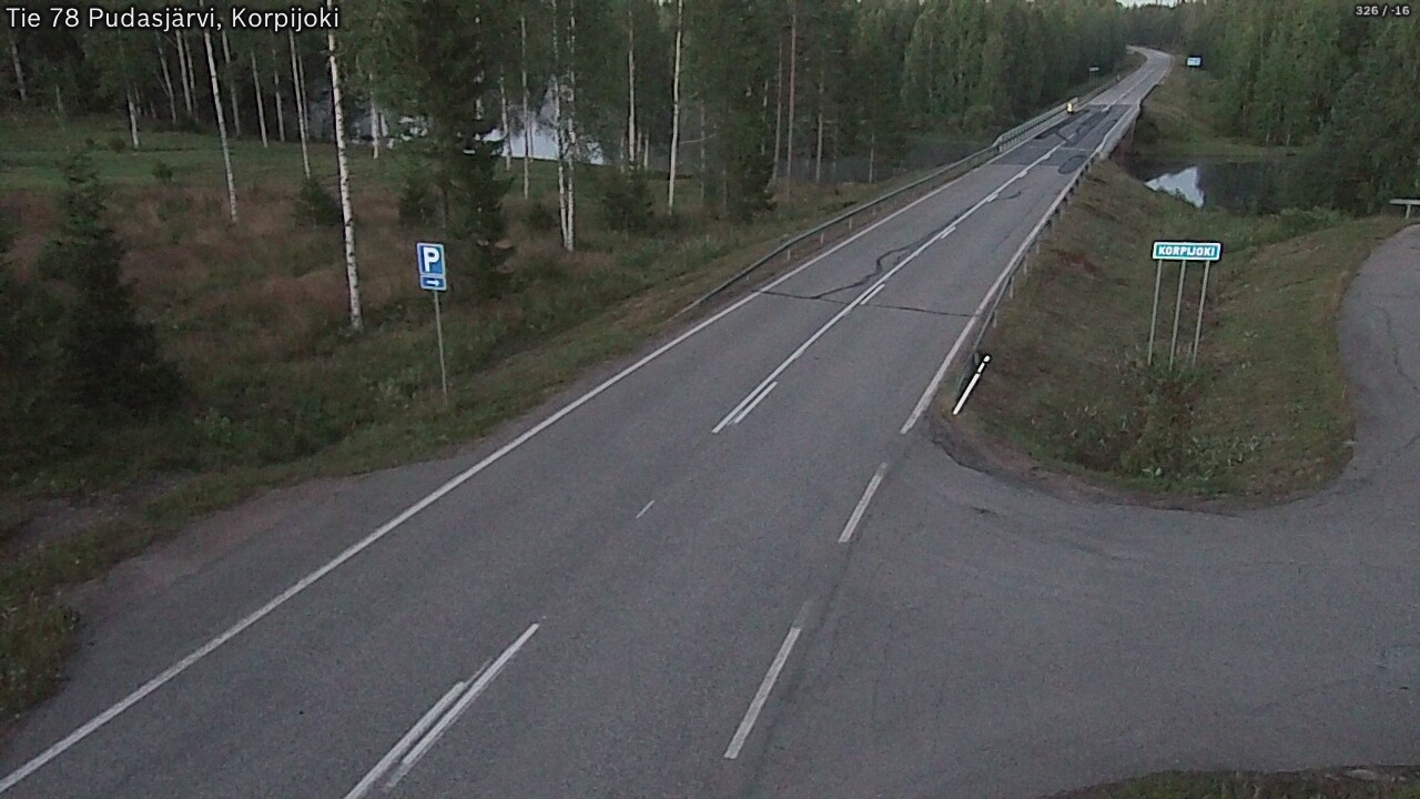 Kelikamerat Kuva Tie 78 Pudasjärvi, Korpijo, Pudasjärvi, Pohjois-Pohjanmaa