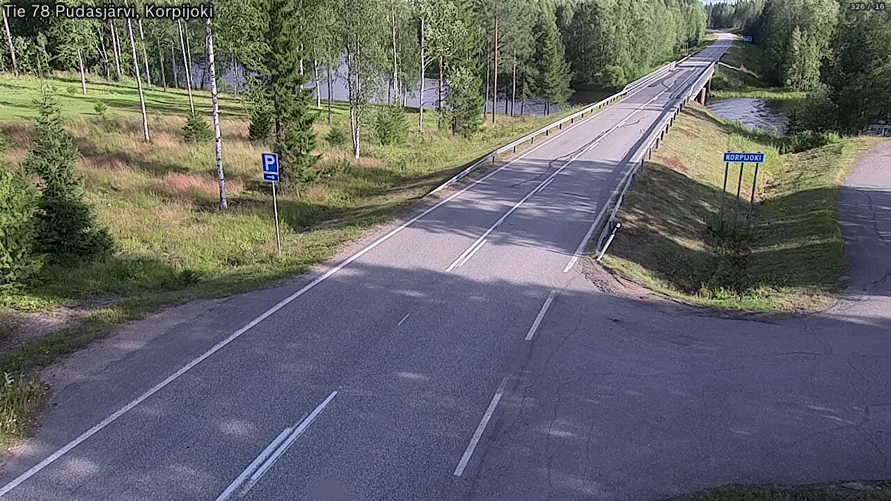 Kelikamerat Kuva Tie 78 Pudasjärvi, Korpijo, Pudasjärvi, Pohjois-Pohjanmaa