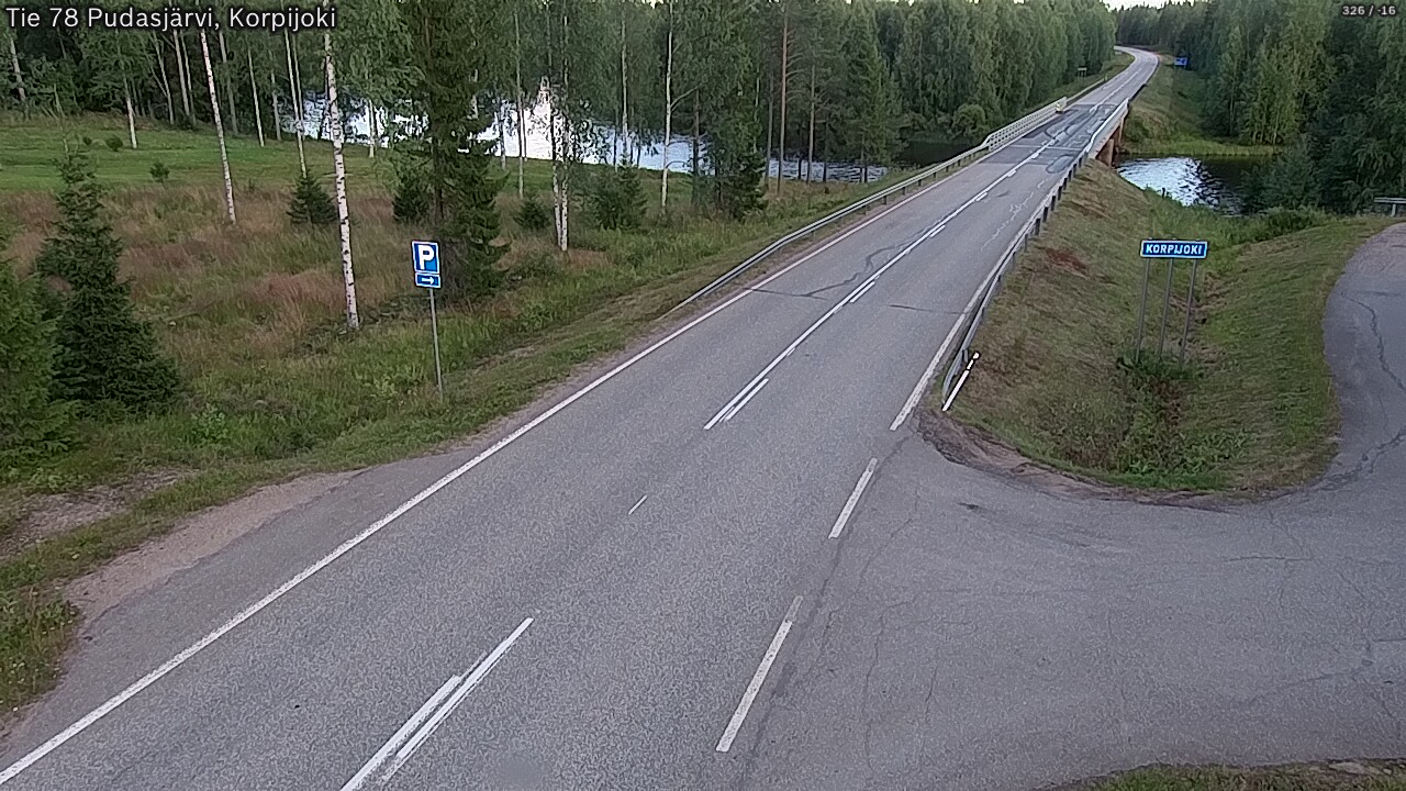 Kelikamerat Kuva Tie 78 Pudasjärvi, Korpijo, Pudasjärvi, Pohjois-Pohjanmaa