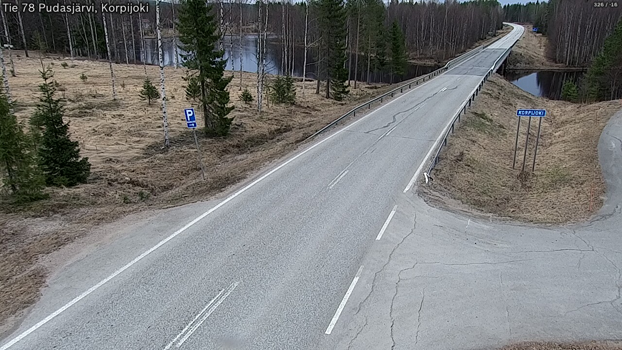 Kelikamerat Kuva Tie 78 Pudasjärvi, Korpijo, Pudasjärvi, Pohjois-Pohjanmaa