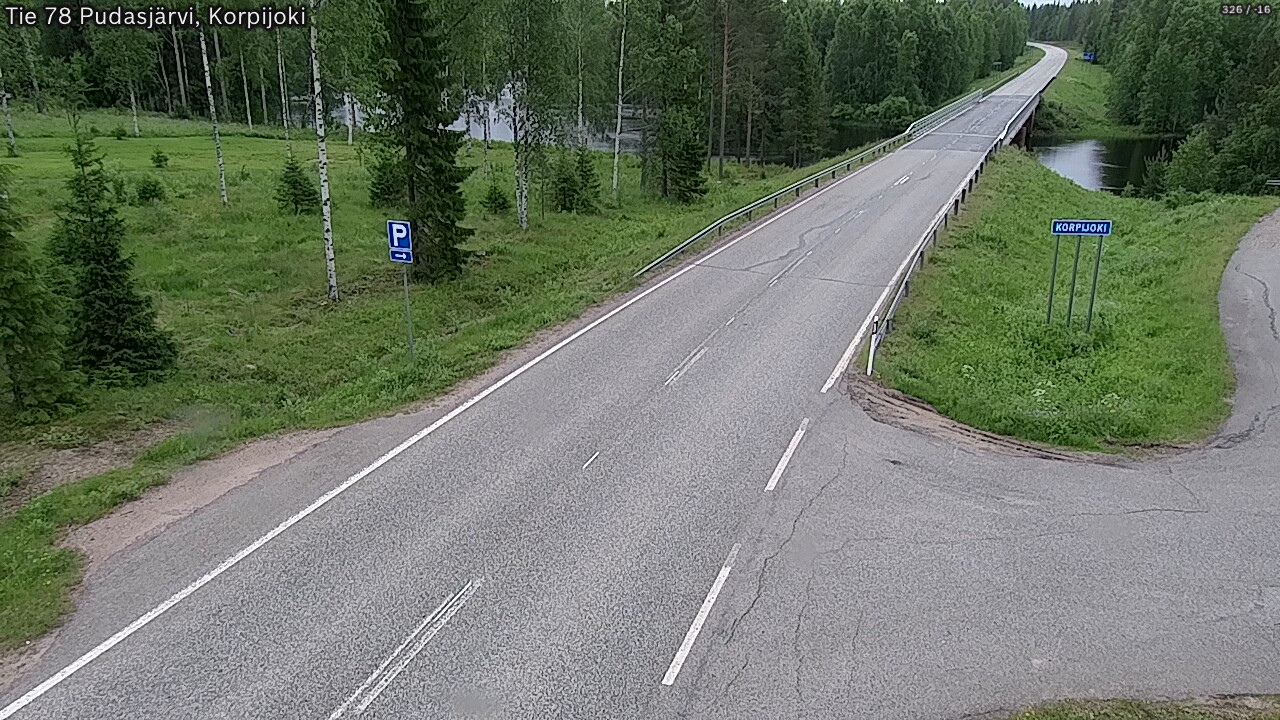 Kelikamerat Kuva Tie 78 Pudasjärvi, Korpijo, Pudasjärvi, Pohjois-Pohjanmaa