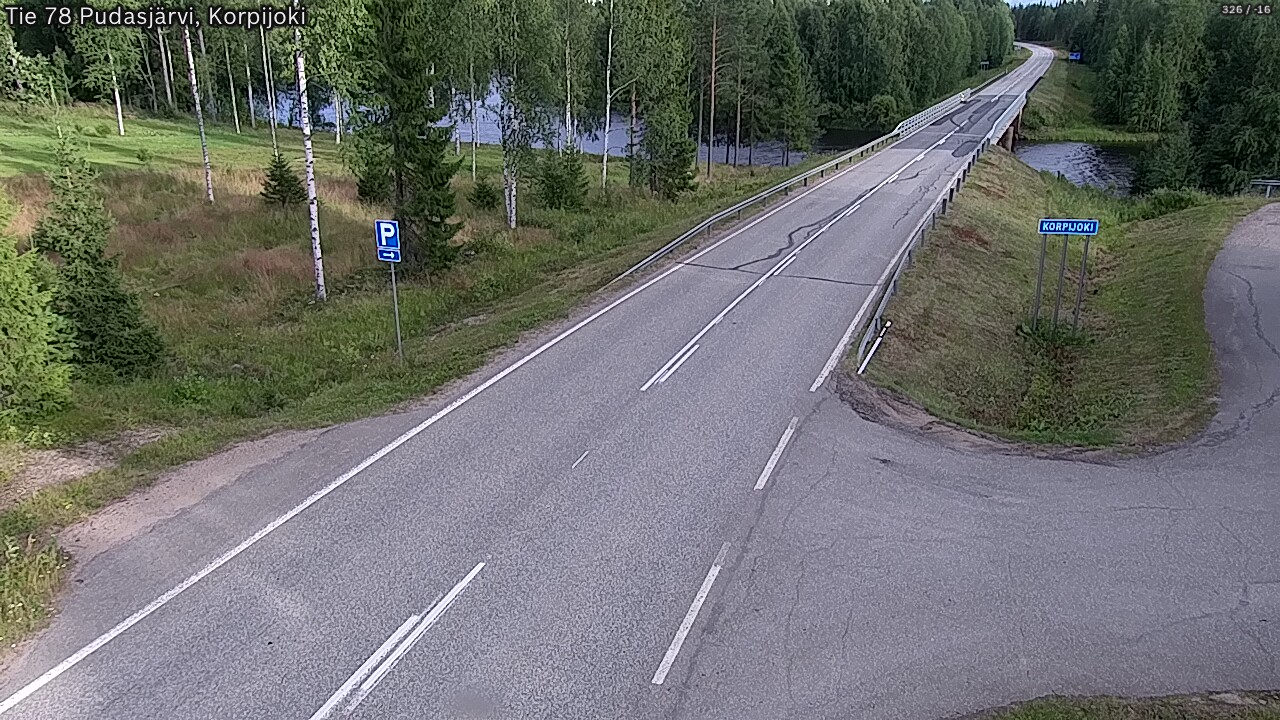 Kelikamerat Kuva Tie 78 Pudasjärvi, Korpijo, Pudasjärvi, Pohjois-Pohjanmaa