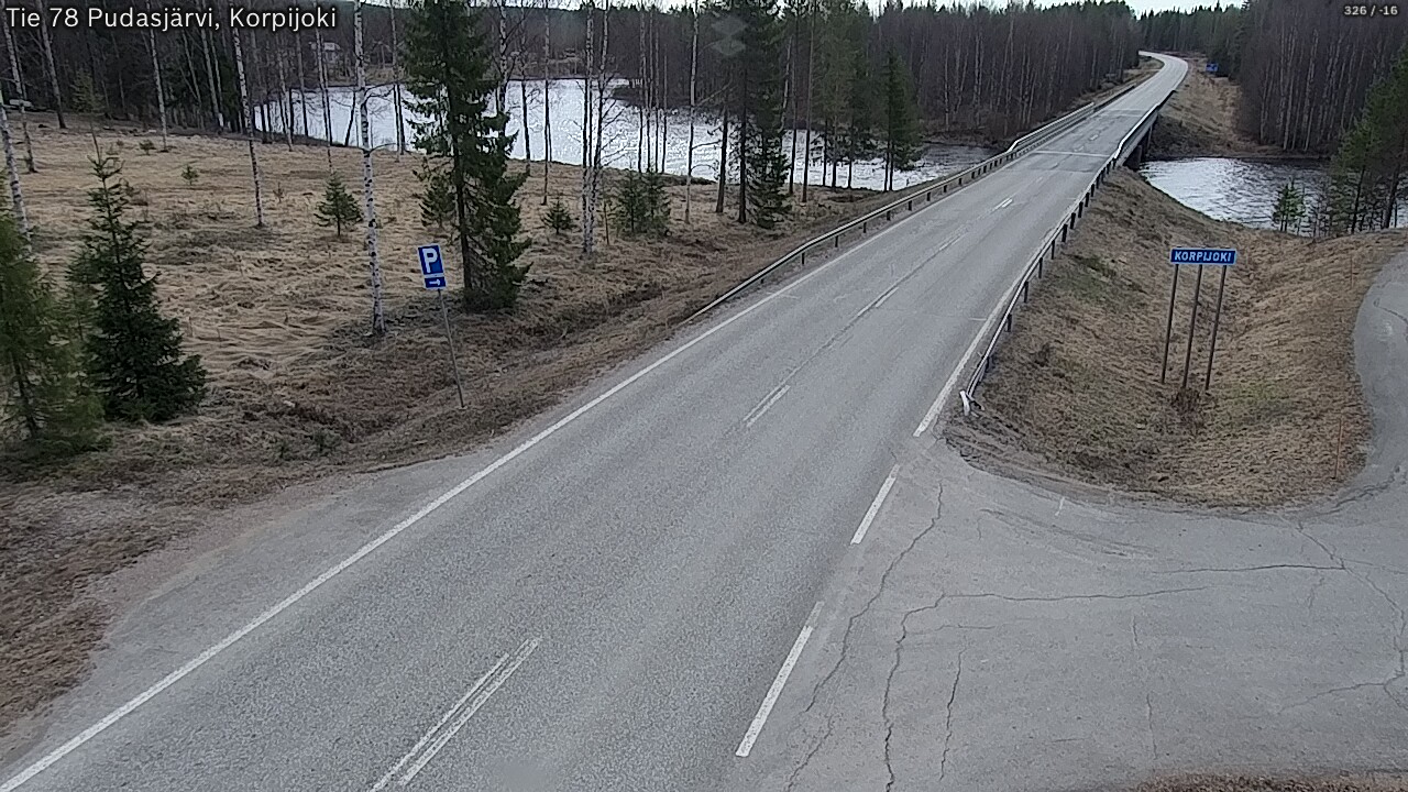 Kelikamerat Kuva Tie 78 Pudasjärvi, Korpijo, Pudasjärvi, Pohjois-Pohjanmaa