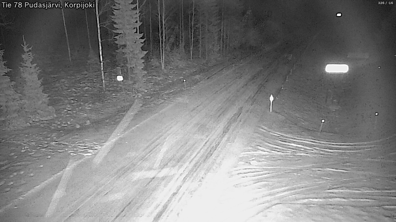 Kelikamerat Kuva Tie 78 Pudasjärvi, Korpijo, Pudasjärvi, Pohjois-Pohjanmaa