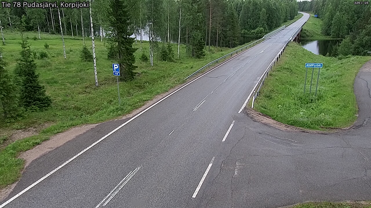 Kelikamerat Kuva Tie 78 Pudasjärvi, Korpijo, Pudasjärvi, Pohjois-Pohjanmaa