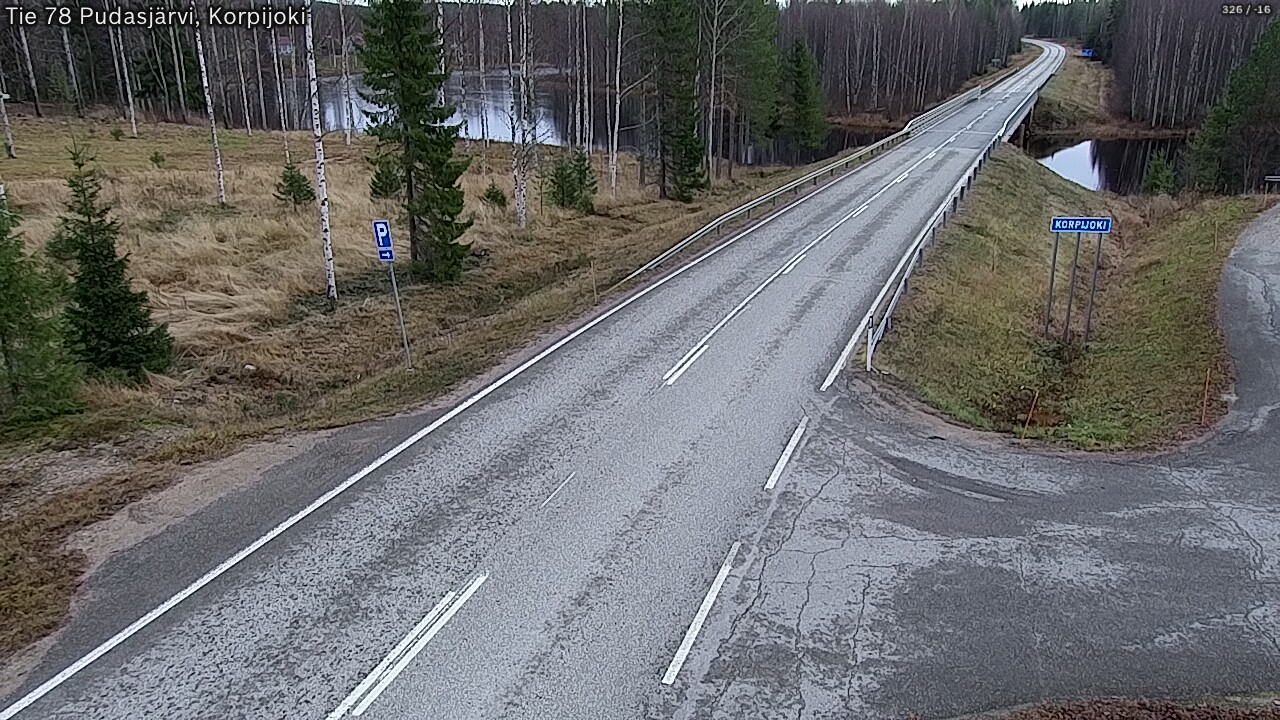 Kelikamerat Kuva Tie 78 Pudasjärvi, Korpijo, Pudasjärvi, Pohjois-Pohjanmaa