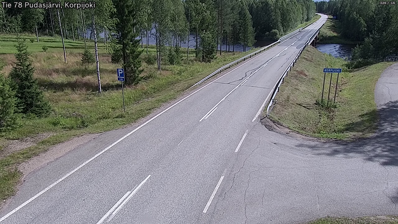 Kelikamerat Kuva Tie 78 Pudasjärvi, Korpijo, Pudasjärvi, Pohjois-Pohjanmaa