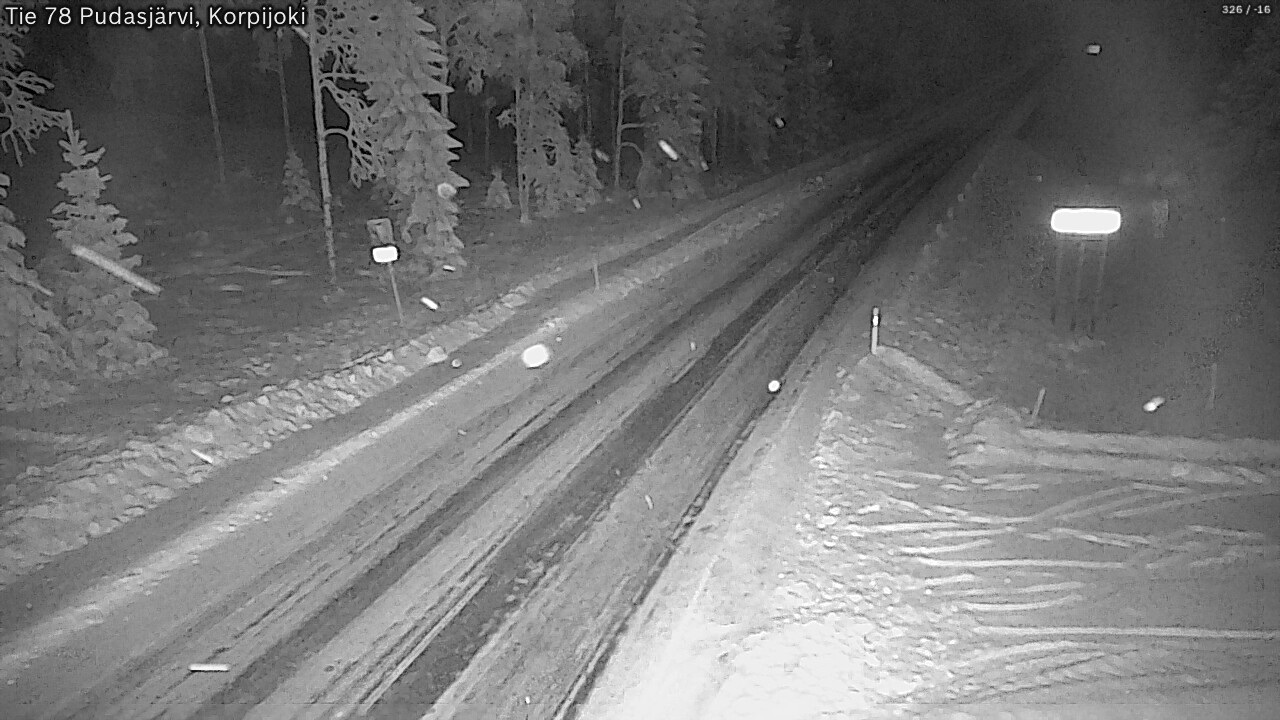 Kelikamerat Kuva Tie 78 Pudasjärvi, Korpijo, Pudasjärvi, Pohjois-Pohjanmaa