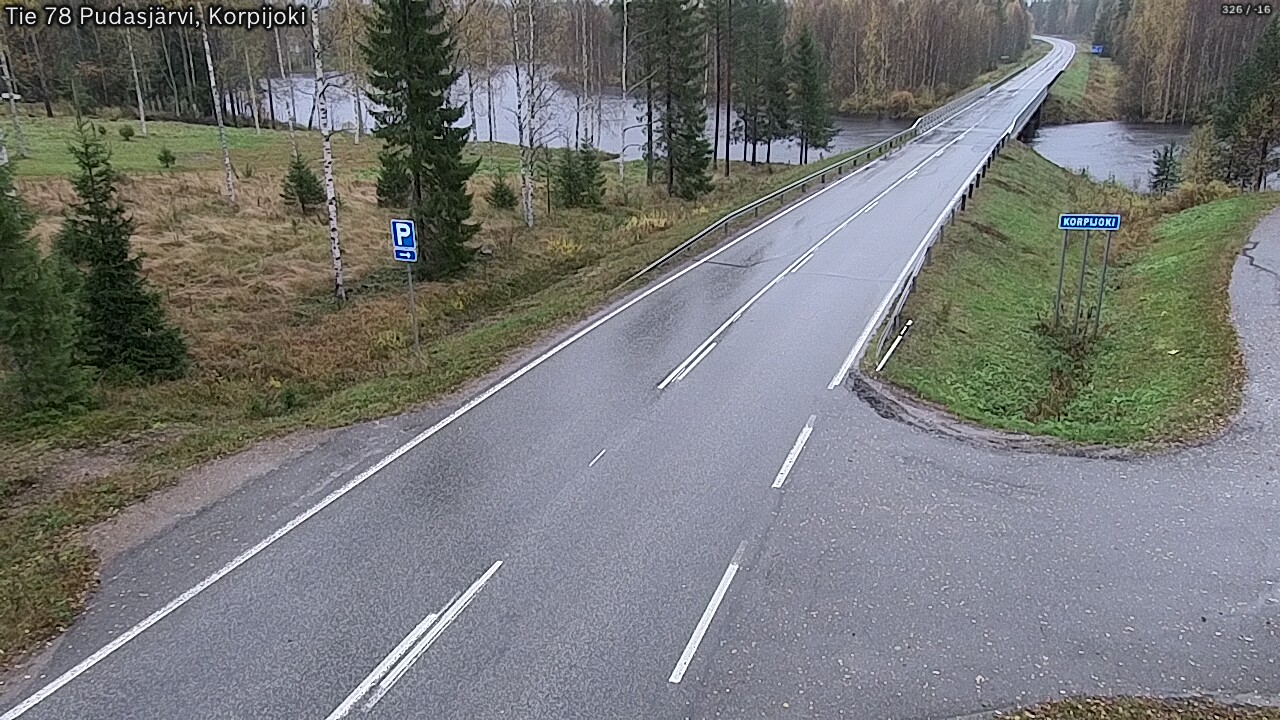 Kelikamerat Kuva Tie 78 Pudasjärvi, Korpijo, Pudasjärvi, Pohjois-Pohjanmaa