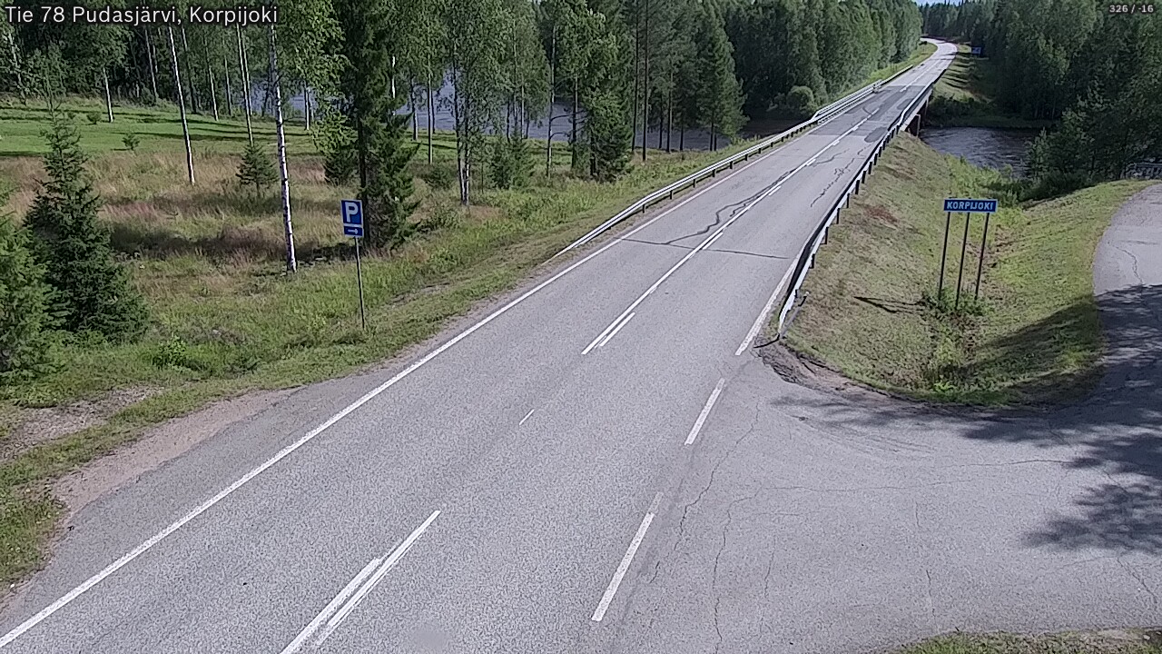 Kelikamerat Kuva Tie 78 Pudasjärvi, Korpijo, Pudasjärvi, Pohjois-Pohjanmaa