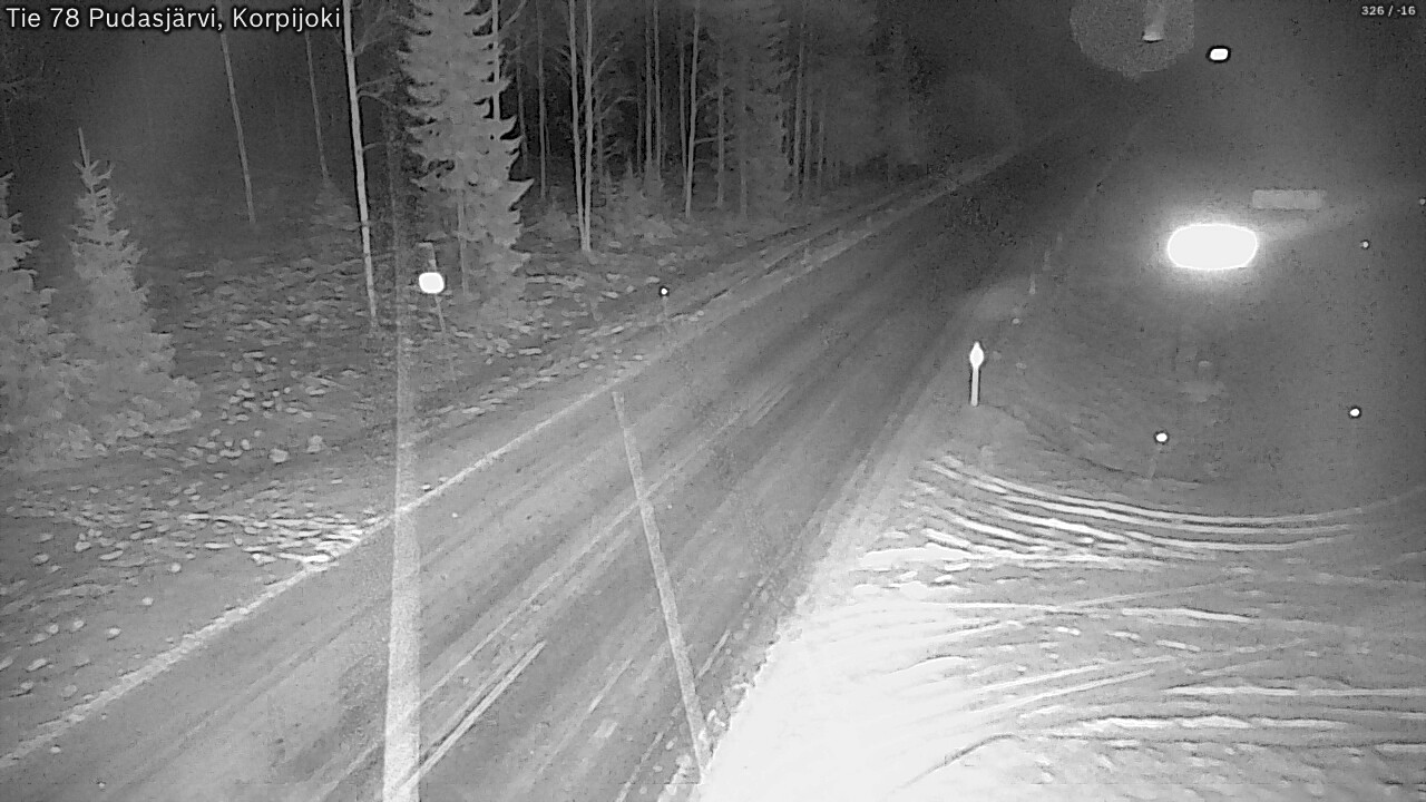 Kelikamerat Kuva Tie 78 Pudasjärvi, Korpijo, Pudasjärvi, Pohjois-Pohjanmaa