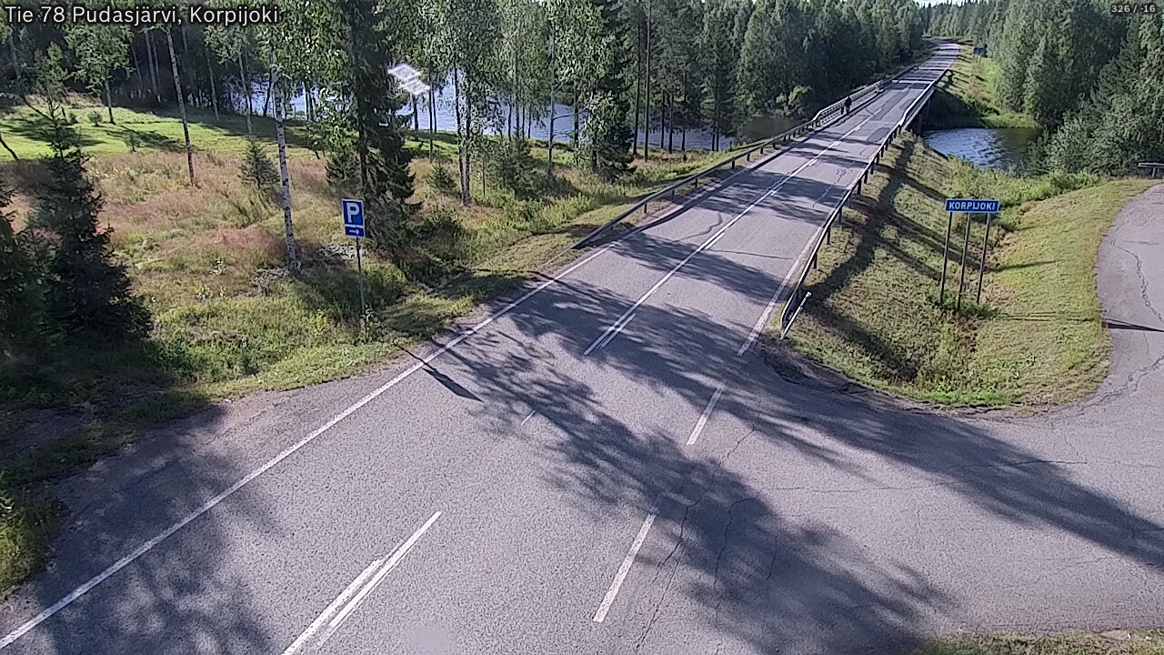 Weather Camera Image Väg 78 Pudasjärvi, Korpijoki, Pudasjärvi, Pohjois-Pohjanmaa