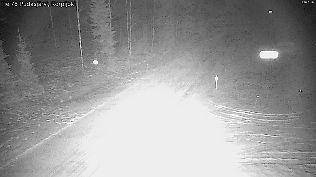 Kelikamerat Kuva Tie 78 Pudasjärvi, Korpijo, Pudasjärvi, Pohjois-Pohjanmaa