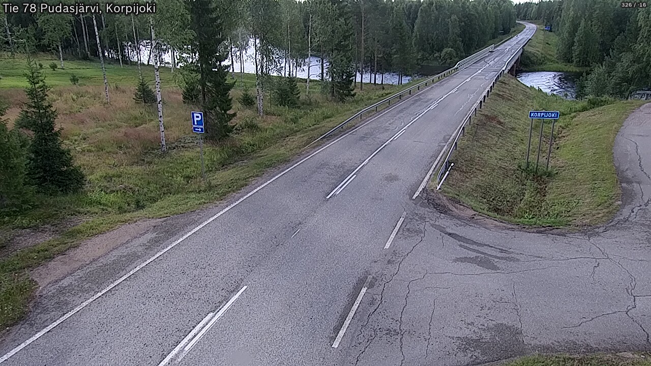 Kelikamerat Kuva Tie 78 Pudasjärvi, Korpijo, Pudasjärvi, Pohjois-Pohjanmaa