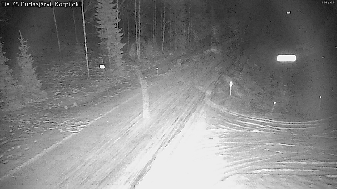 Kelikamerat Kuva Tie 78 Pudasjärvi, Korpijo, Pudasjärvi, Pohjois-Pohjanmaa