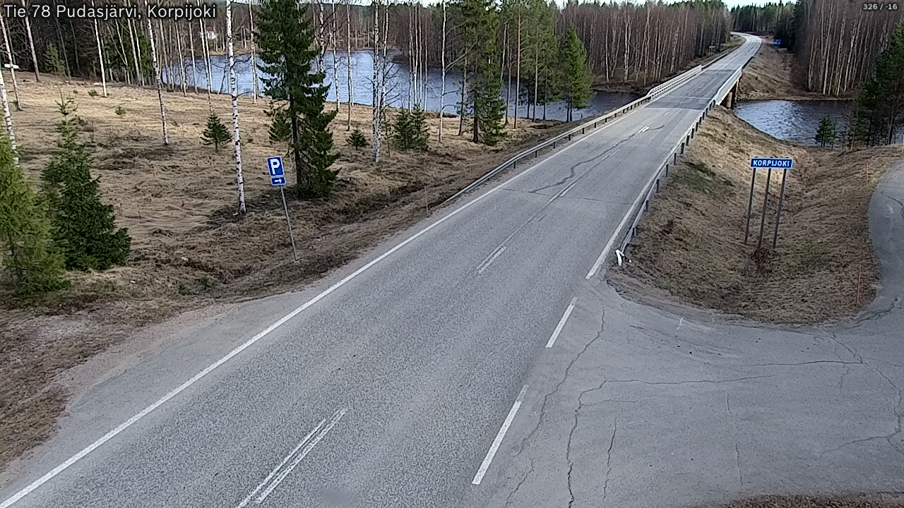 Kelikamerat Kuva Tie 78 Pudasjärvi, Korpijo, Pudasjärvi, Pohjois-Pohjanmaa