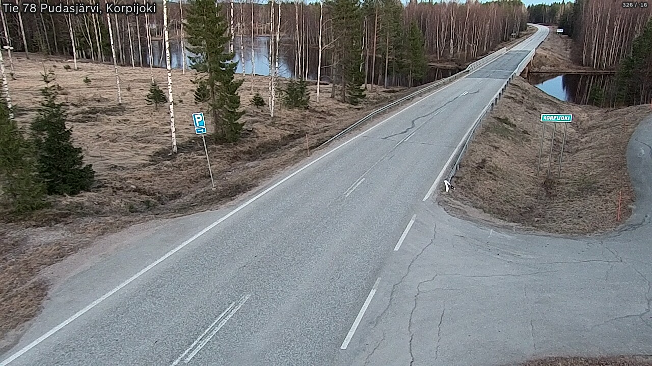 Kelikamerat Kuva Tie 78 Pudasjärvi, Korpijo, Pudasjärvi, Pohjois-Pohjanmaa