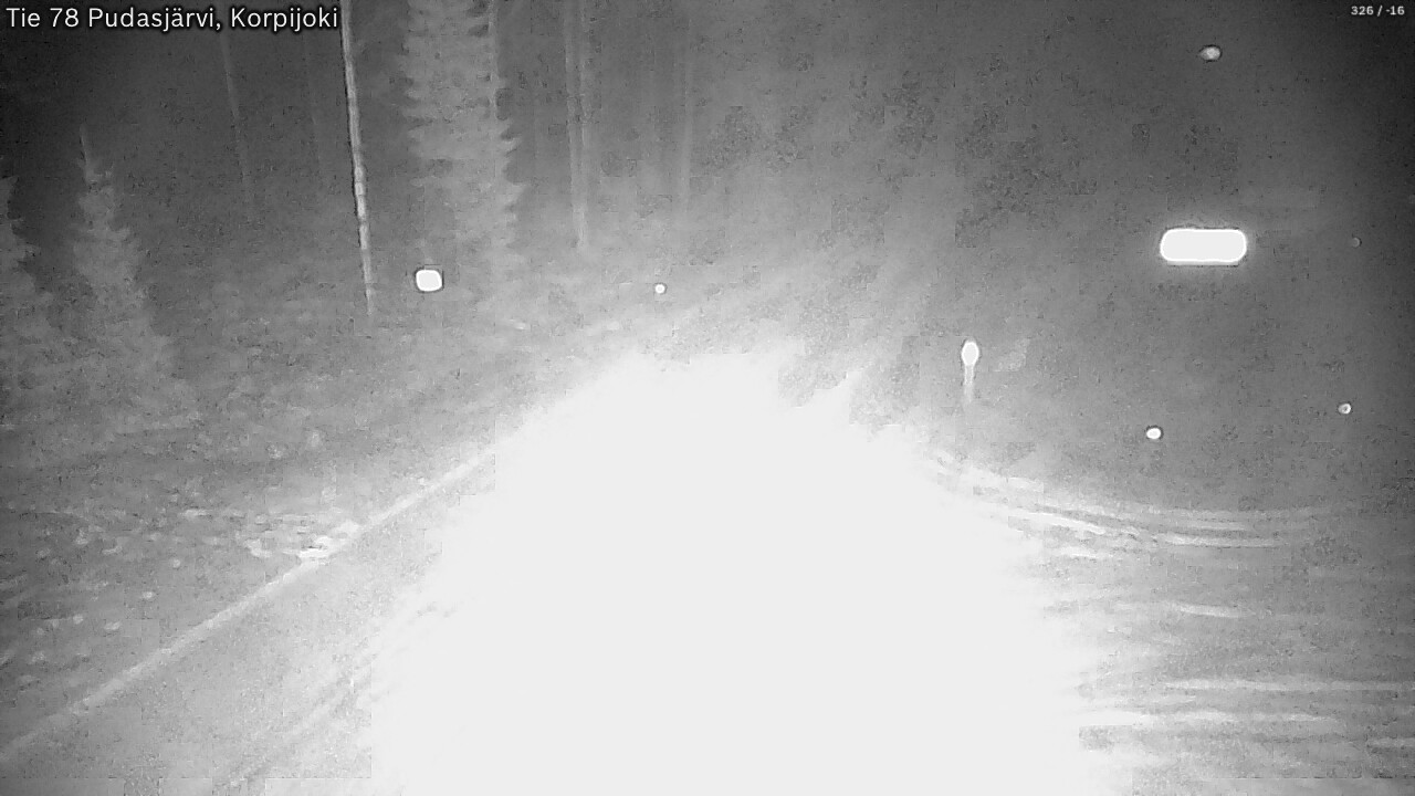 Kelikamerat Kuva Tie 78 Pudasjärvi, Korpijo, Pudasjärvi, Pohjois-Pohjanmaa