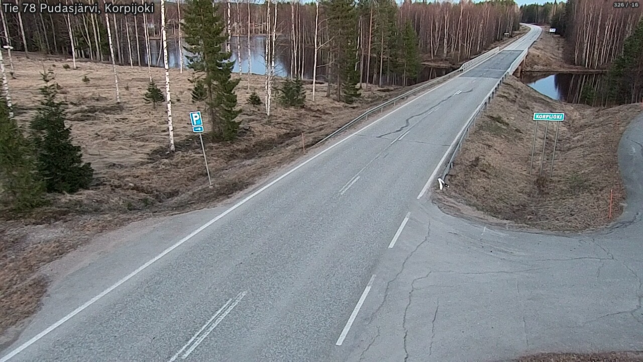Kelikamerat Kuva Tie 78 Pudasjärvi, Korpijo, Pudasjärvi, Pohjois-Pohjanmaa