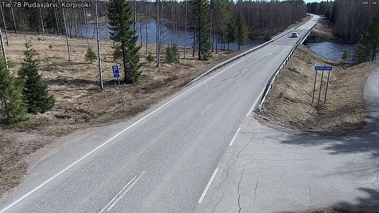 Kelikamerat Kuva Tie 78 Pudasjärvi, Korpijo, Pudasjärvi, Pohjois-Pohjanmaa