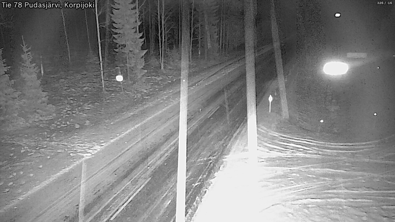 Kelikamerat Kuva Tie 78 Pudasjärvi, Korpijo, Pudasjärvi, Pohjois-Pohjanmaa