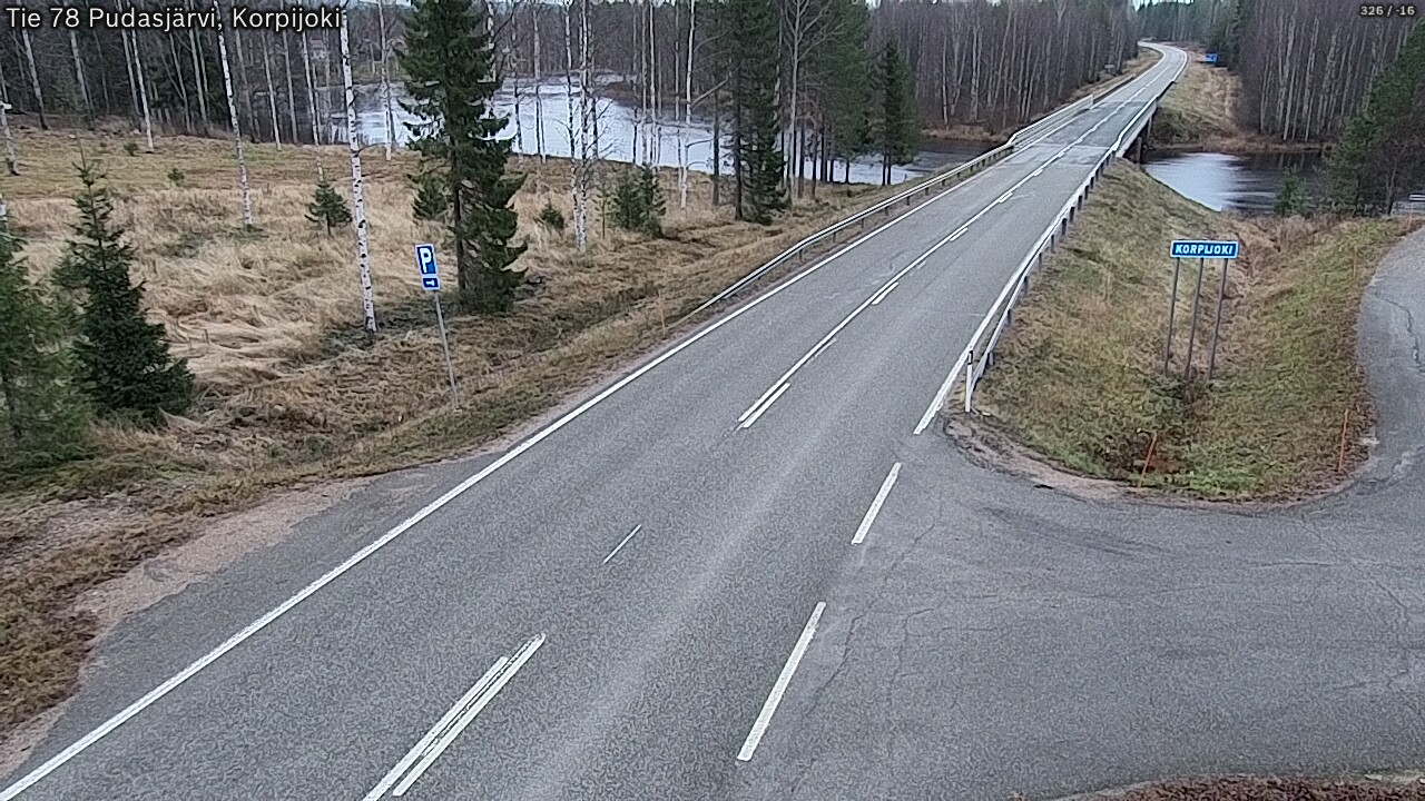 Kelikamerat Kuva Tie 78 Pudasjärvi, Korpijo, Pudasjärvi, Pohjois-Pohjanmaa