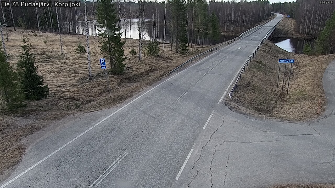 Kelikamerat Kuva Tie 78 Pudasjärvi, Korpijo, Pudasjärvi, Pohjois-Pohjanmaa