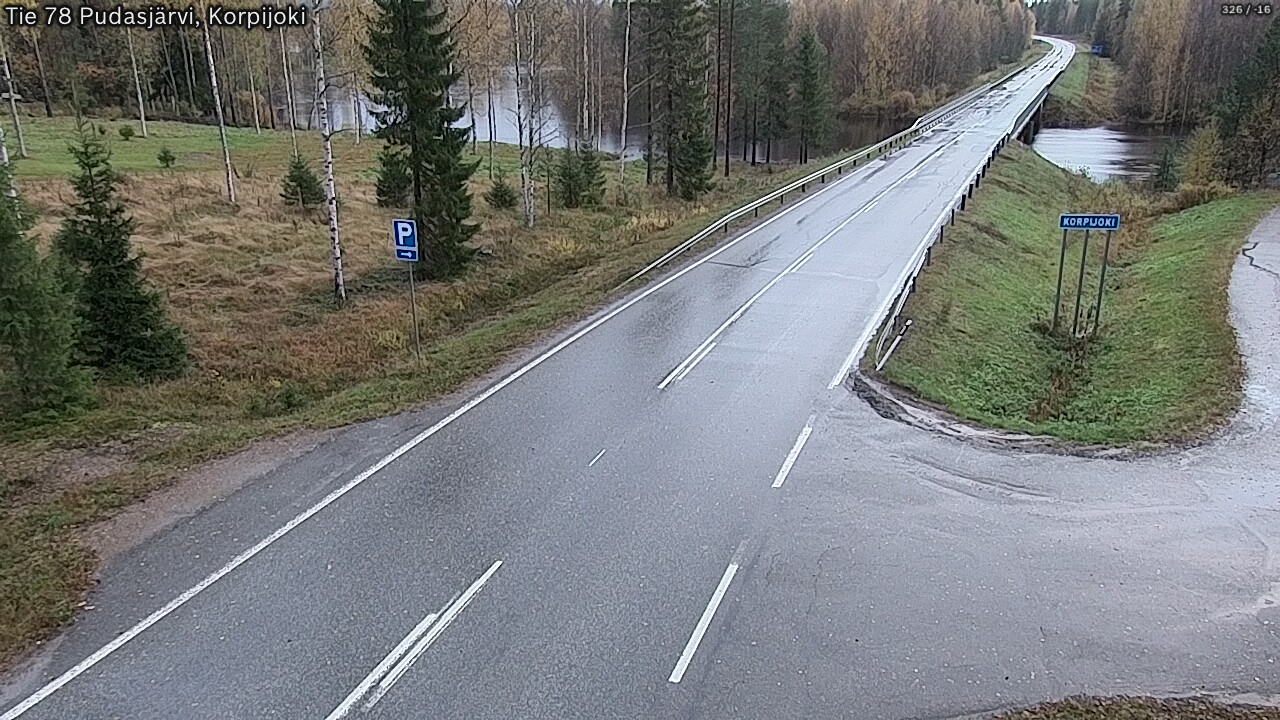 Weather Camera Image Road 78 Pudasjärvi, Korpijoki, Pudasjärvi, Pohjois-Pohjanmaa