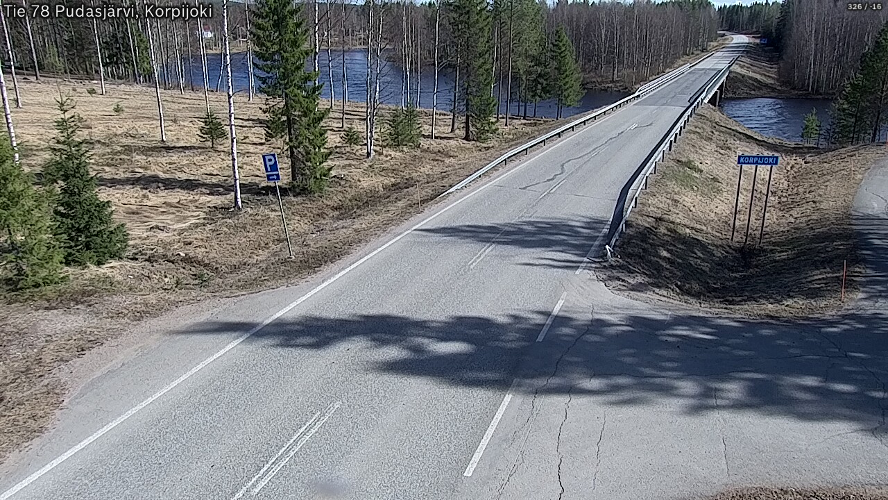 Kelikamerat Kuva Tie 78 Pudasjärvi, Korpijo, Pudasjärvi, Pohjois-Pohjanmaa