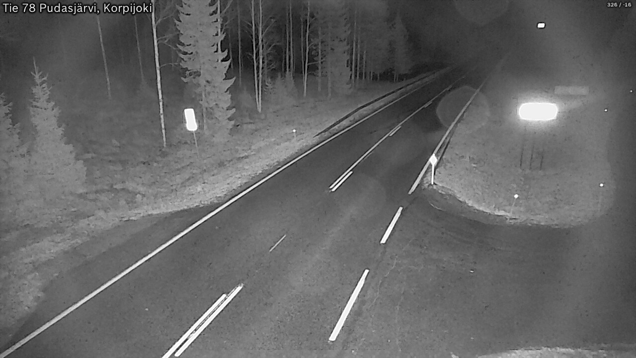 Kelikamerat Kuva Tie 78 Pudasjärvi, Korpijo, Pudasjärvi, Pohjois-Pohjanmaa