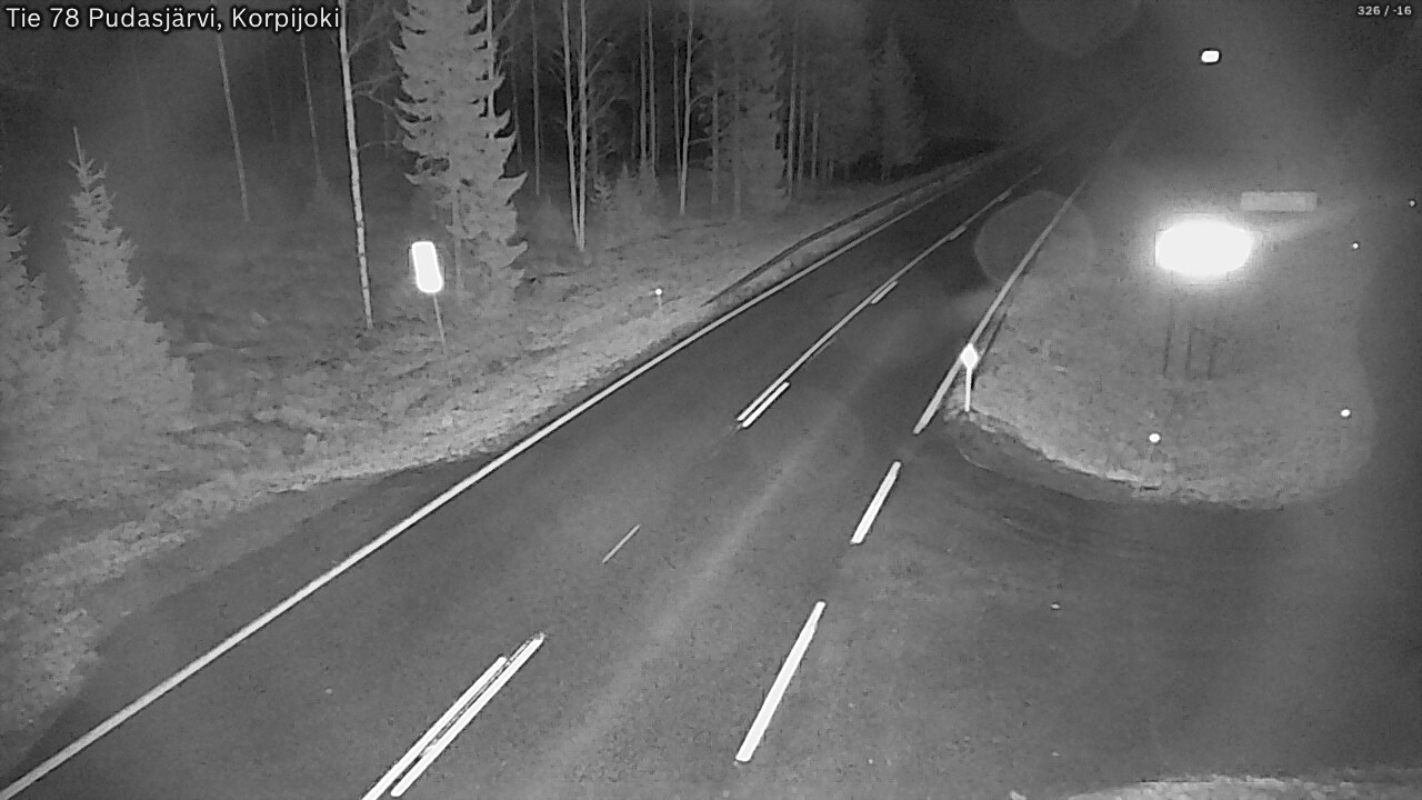 Kelikamerat Kuva Tie 78 Pudasjärvi, Korpijo, Pudasjärvi, Pohjois-Pohjanmaa