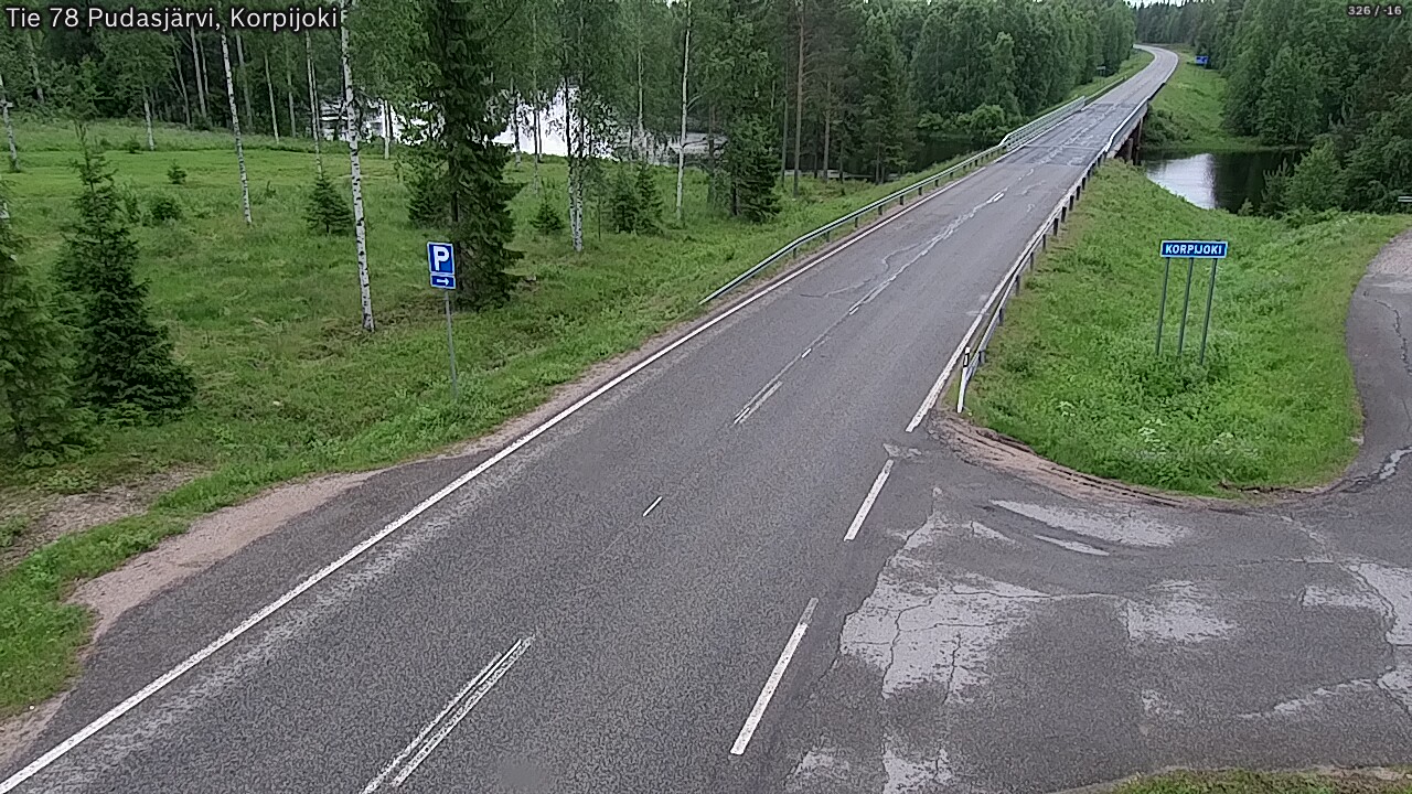 Kelikamerat Kuva Tie 78 Pudasjärvi, Korpijo, Pudasjärvi, Pohjois-Pohjanmaa