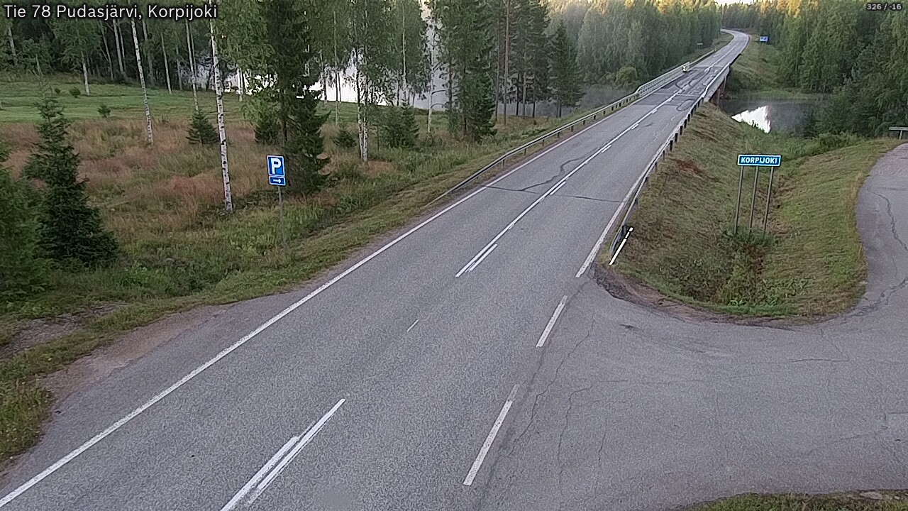 Kelikamerat Kuva Tie 78 Pudasjärvi, Korpijo, Pudasjärvi, Pohjois-Pohjanmaa