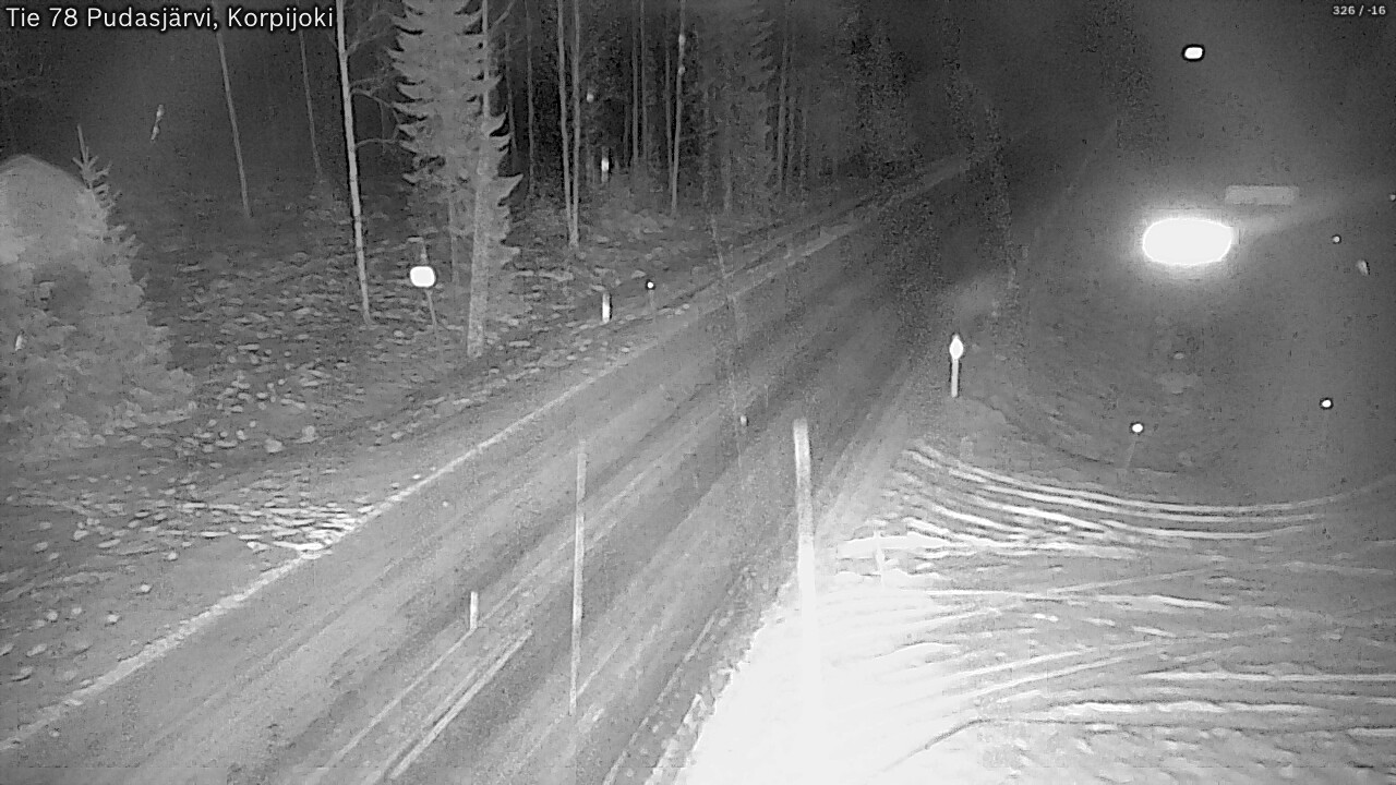 Kelikamerat Kuva Tie 78 Pudasjärvi, Korpijo, Pudasjärvi, Pohjois-Pohjanmaa