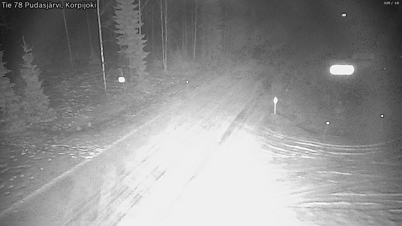 Kelikamerat Kuva Tie 78 Pudasjärvi, Korpijo, Pudasjärvi, Pohjois-Pohjanmaa