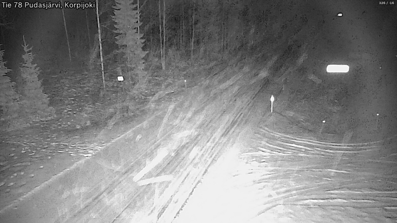 Kelikamerat Kuva Tie 78 Pudasjärvi, Korpijo, Pudasjärvi, Pohjois-Pohjanmaa