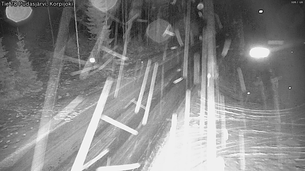 Kelikamerat Kuva Tie 78 Pudasjärvi, Korpijo, Pudasjärvi, Pohjois-Pohjanmaa