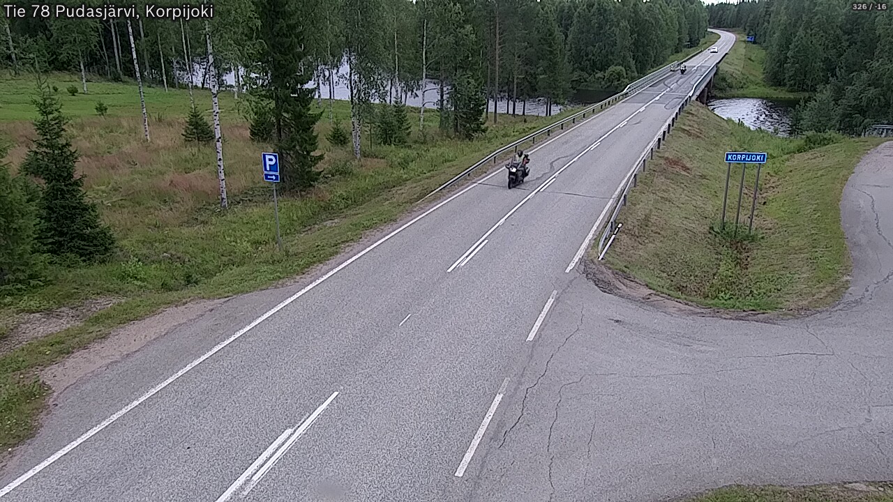 Kelikamerat Kuva Tie 78 Pudasjärvi, Korpijo, Pudasjärvi, Pohjois-Pohjanmaa