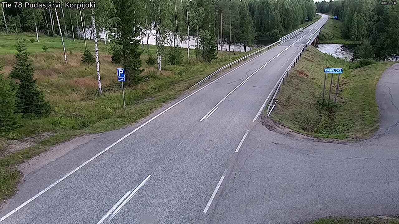 Kelikamerat Kuva Tie 78 Pudasjärvi, Korpijo, Pudasjärvi, Pohjois-Pohjanmaa