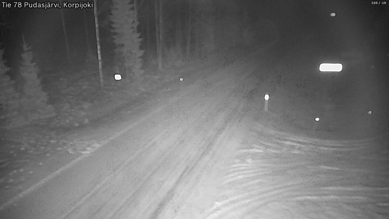 Kelikamerat Kuva Tie 78 Pudasjärvi, Korpijo, Pudasjärvi, Pohjois-Pohjanmaa