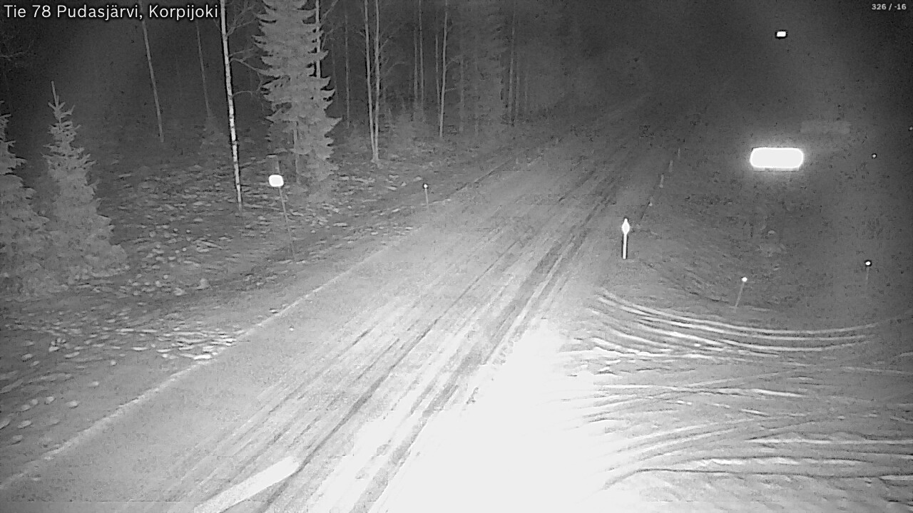 Kelikamerat Kuva Tie 78 Pudasjärvi, Korpijo, Pudasjärvi, Pohjois-Pohjanmaa